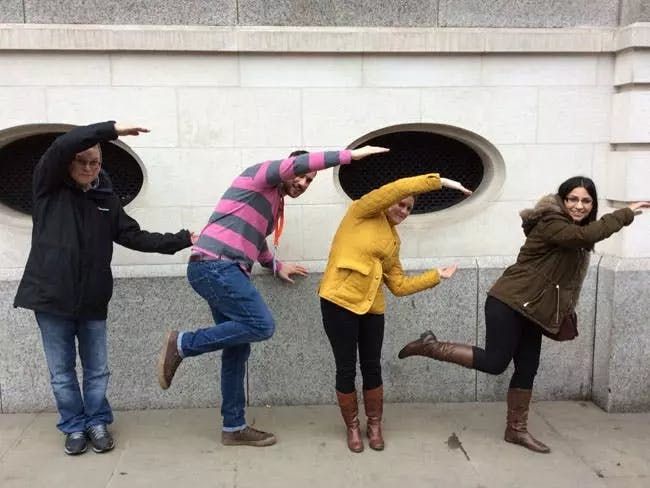 GSK team participating in a Fun Social