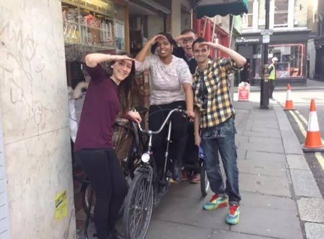 Matalan team participating in a City Explorer team building acticity in Soho, London
