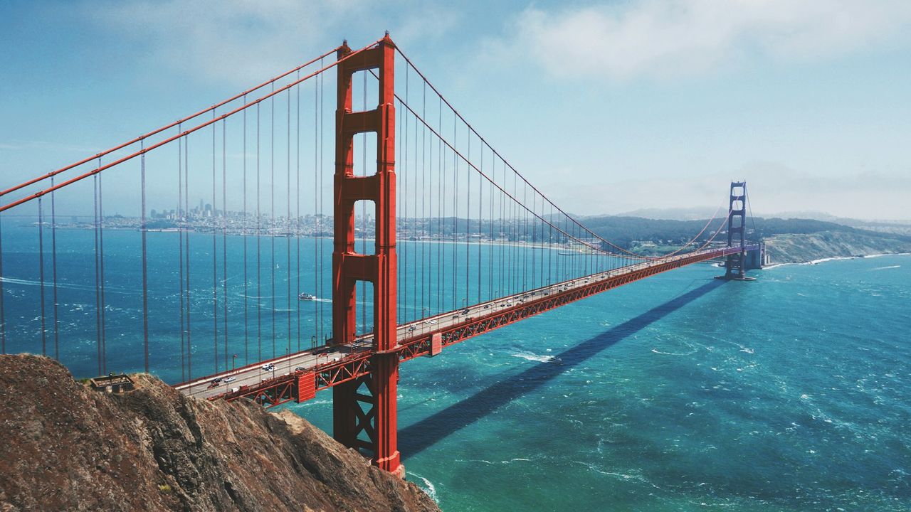 Golden Gate Bridge over San Francisco Bay