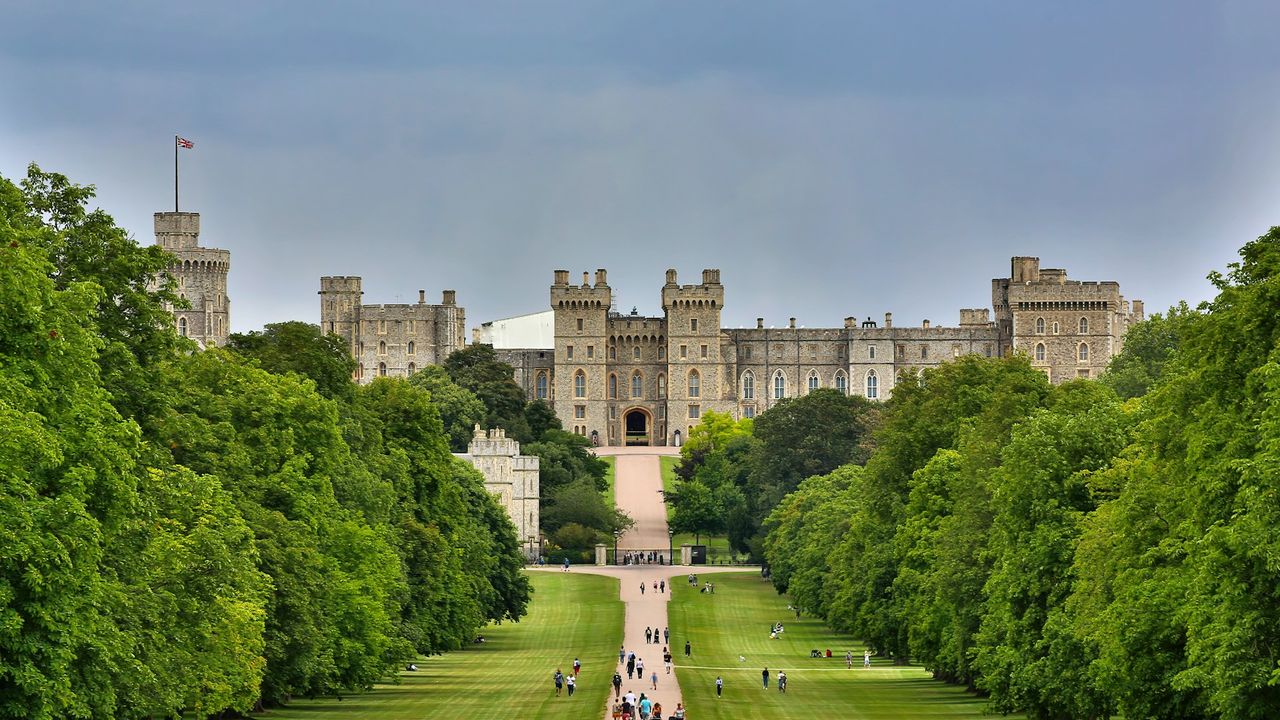 Windsor Castle viewed from the Long Walk